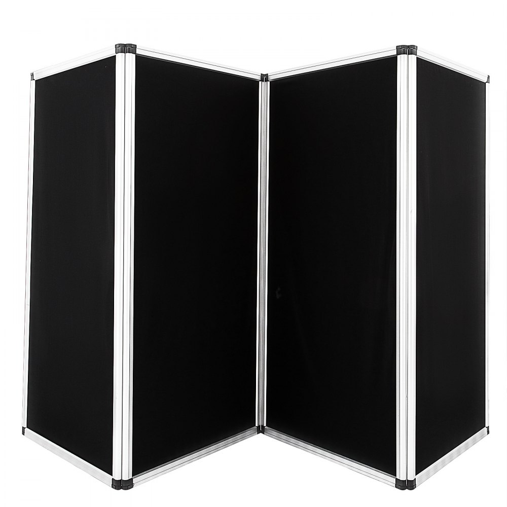 Biombos De Exposición Negro Configuración Fácil Marco De Aluminio 110 X 47