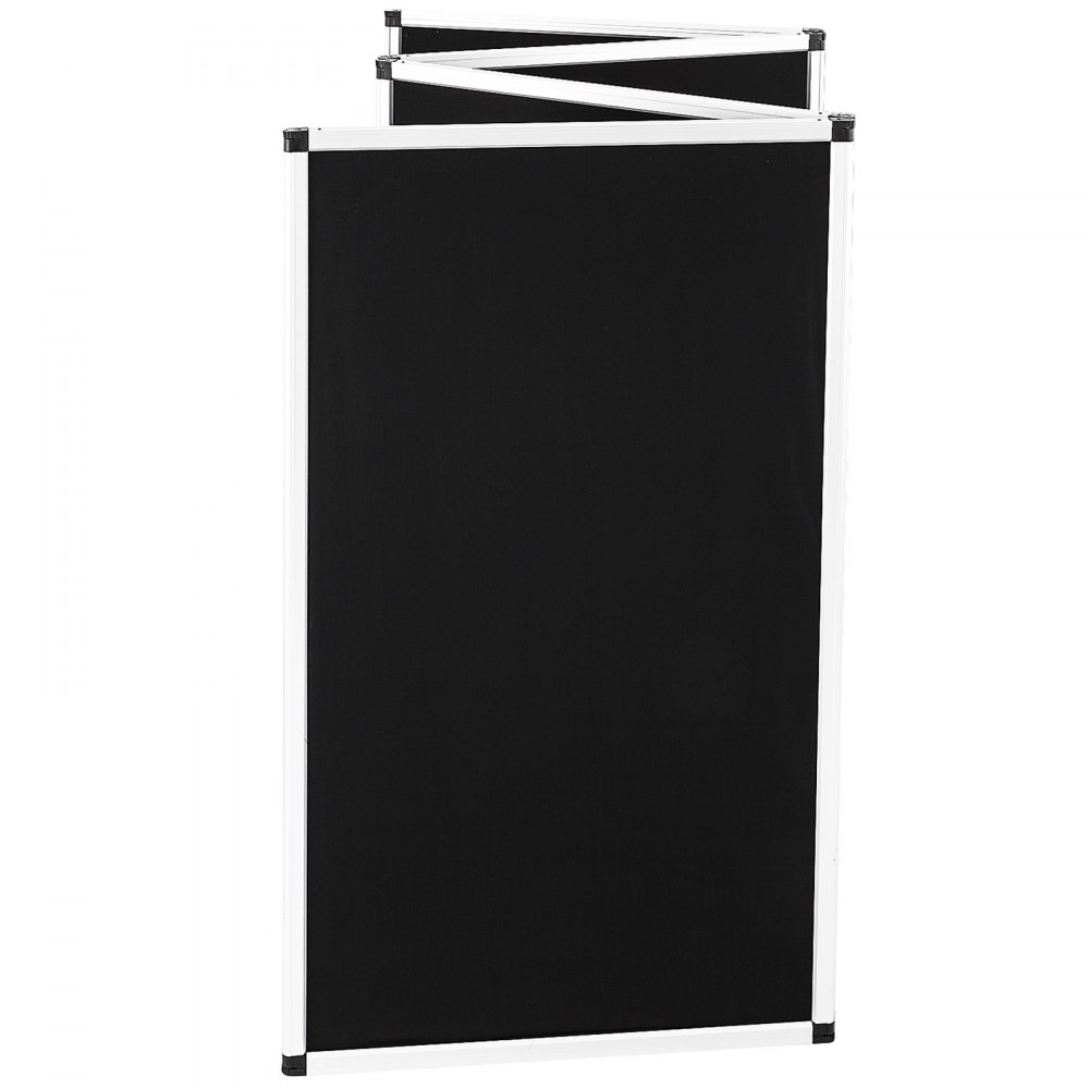 Biombos De Exposición Negro Configuración Fácil Marco De Aluminio 110 X 47