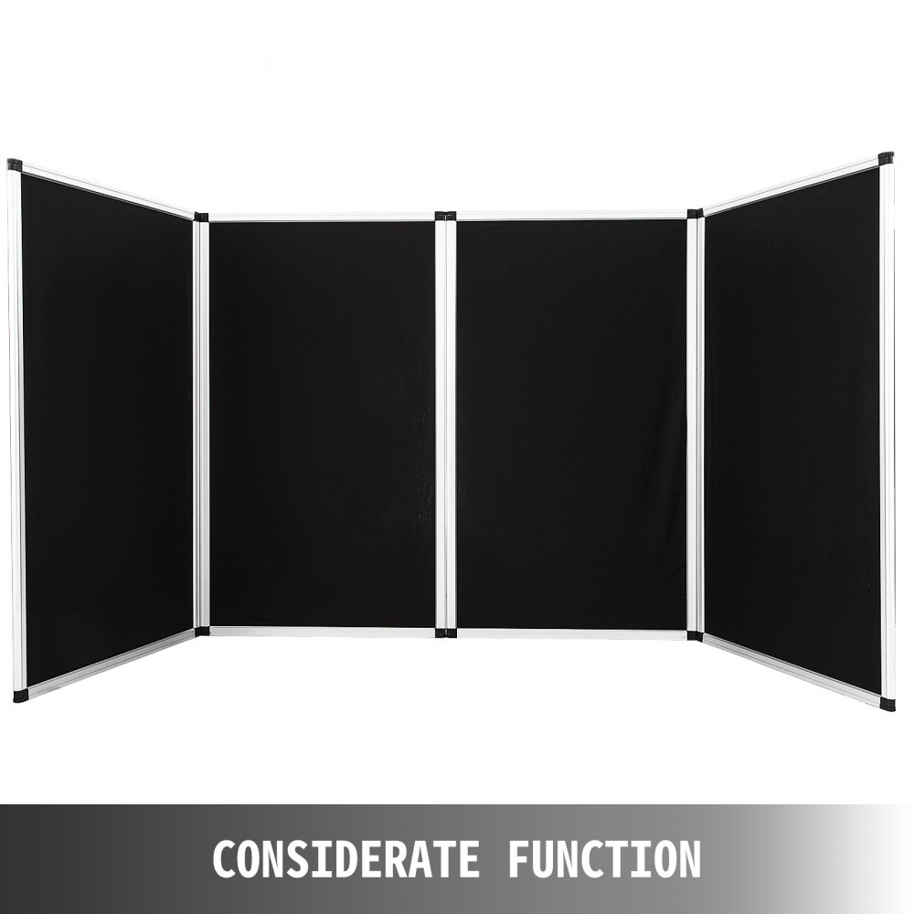 Biombos De Exposición Negro Configuración Fácil Marco De Aluminio 110 X 47