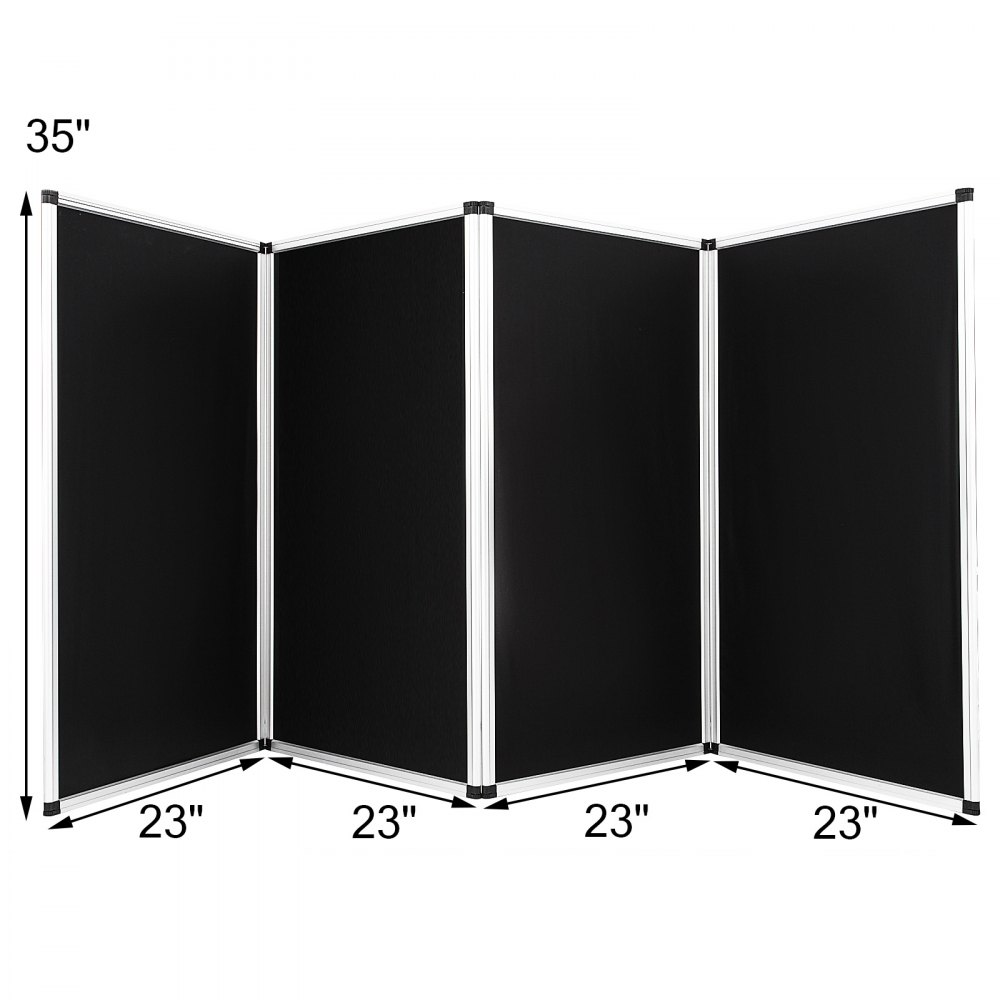 Biombos De Exposición Negro Configuración Fácil Marco De Aluminio 110 X 47