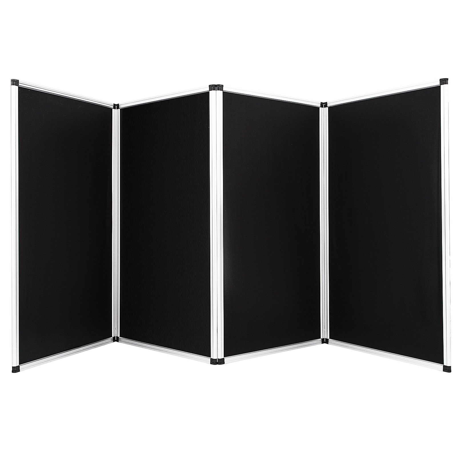 Biombos De Exposición Negro Configuración Fácil Marco De Aluminio 110 X 47