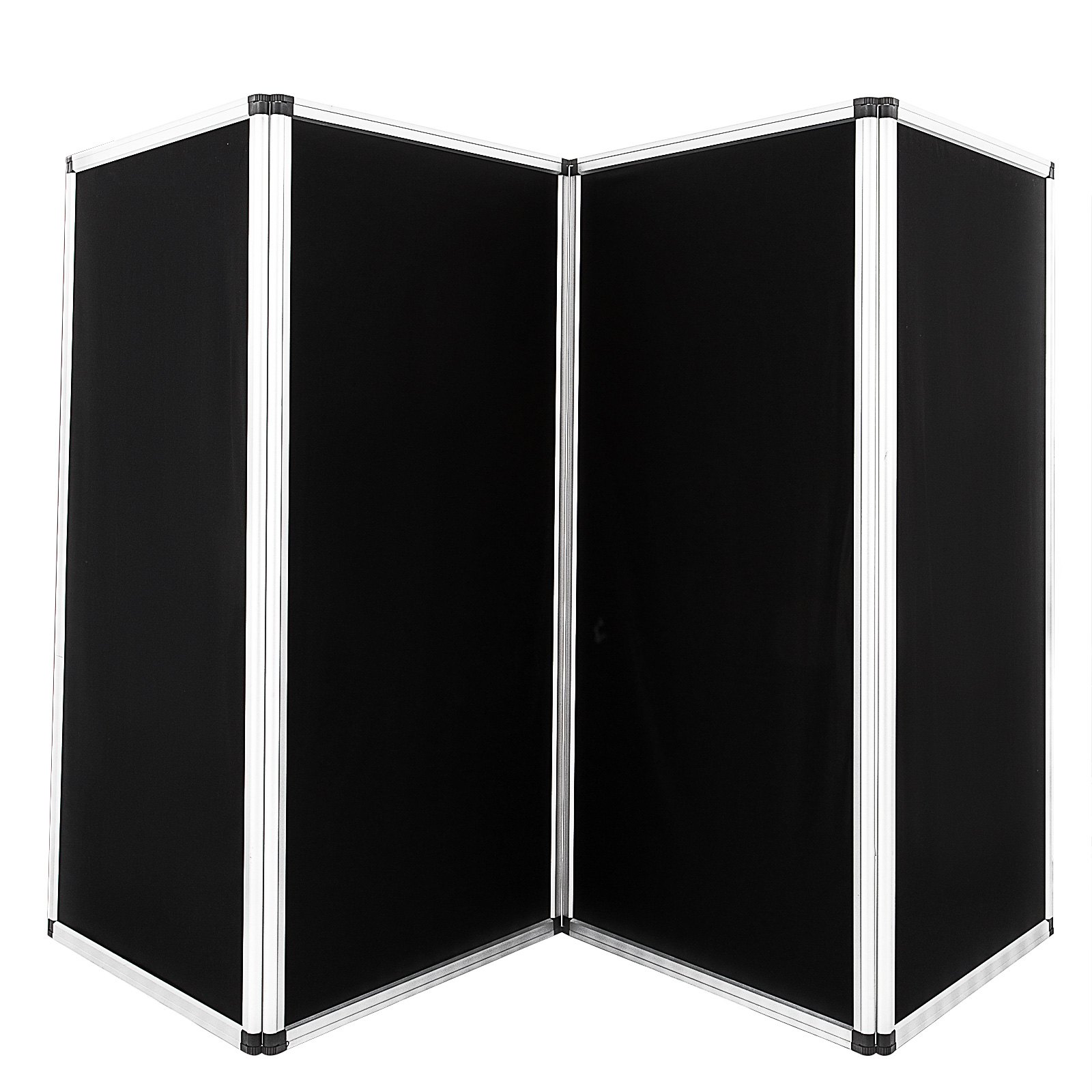 Biombos De Exposición Negro Configuración Fácil Marco De Aluminio 110 X 47