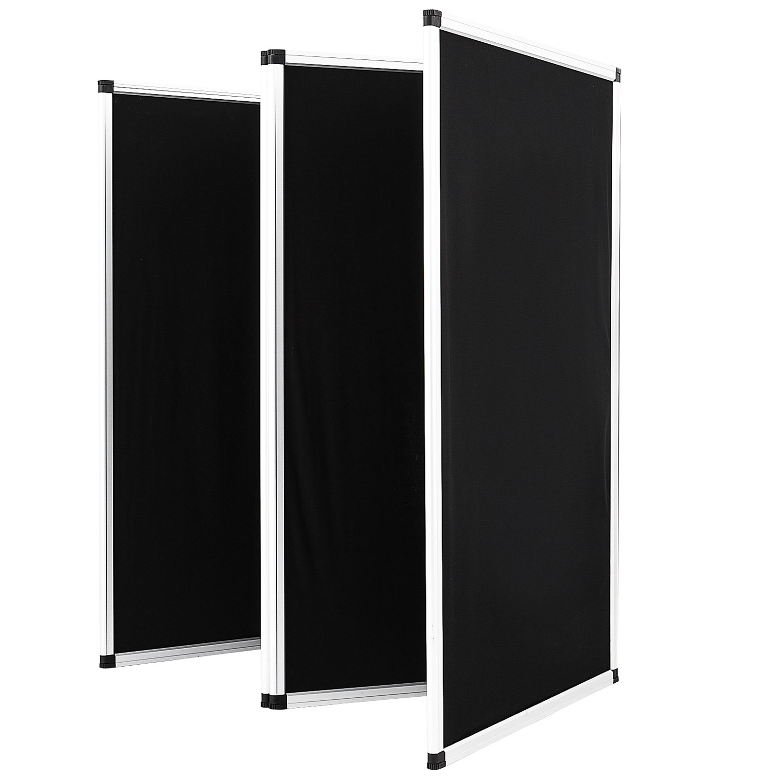 Biombos De Exposición Negro Configuración Fácil Marco De Aluminio 110 X 47