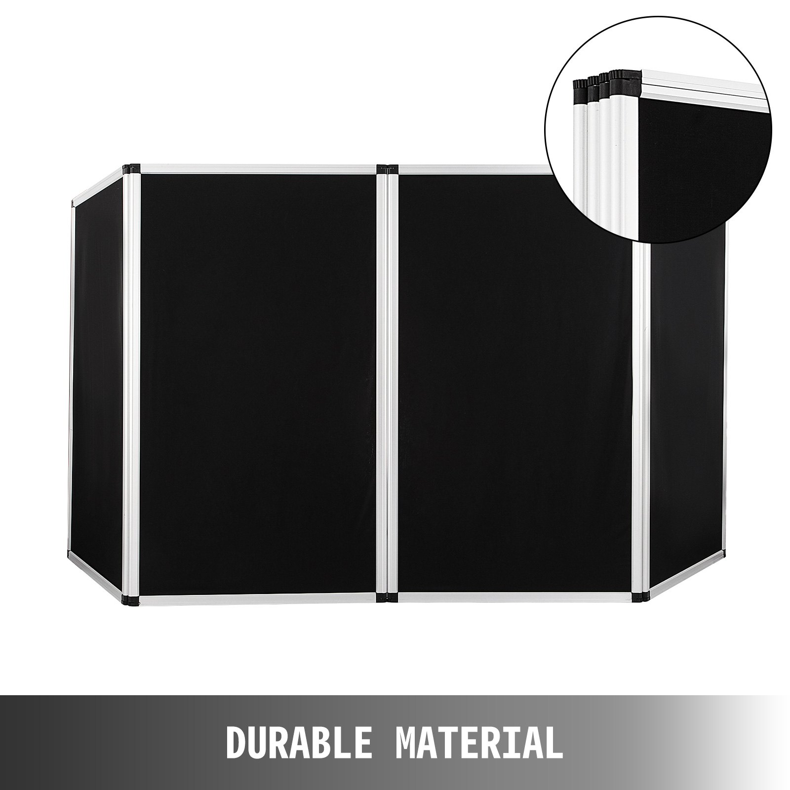 Biombos De Exposición Negro Configuración Fácil Marco De Aluminio 110 X 47