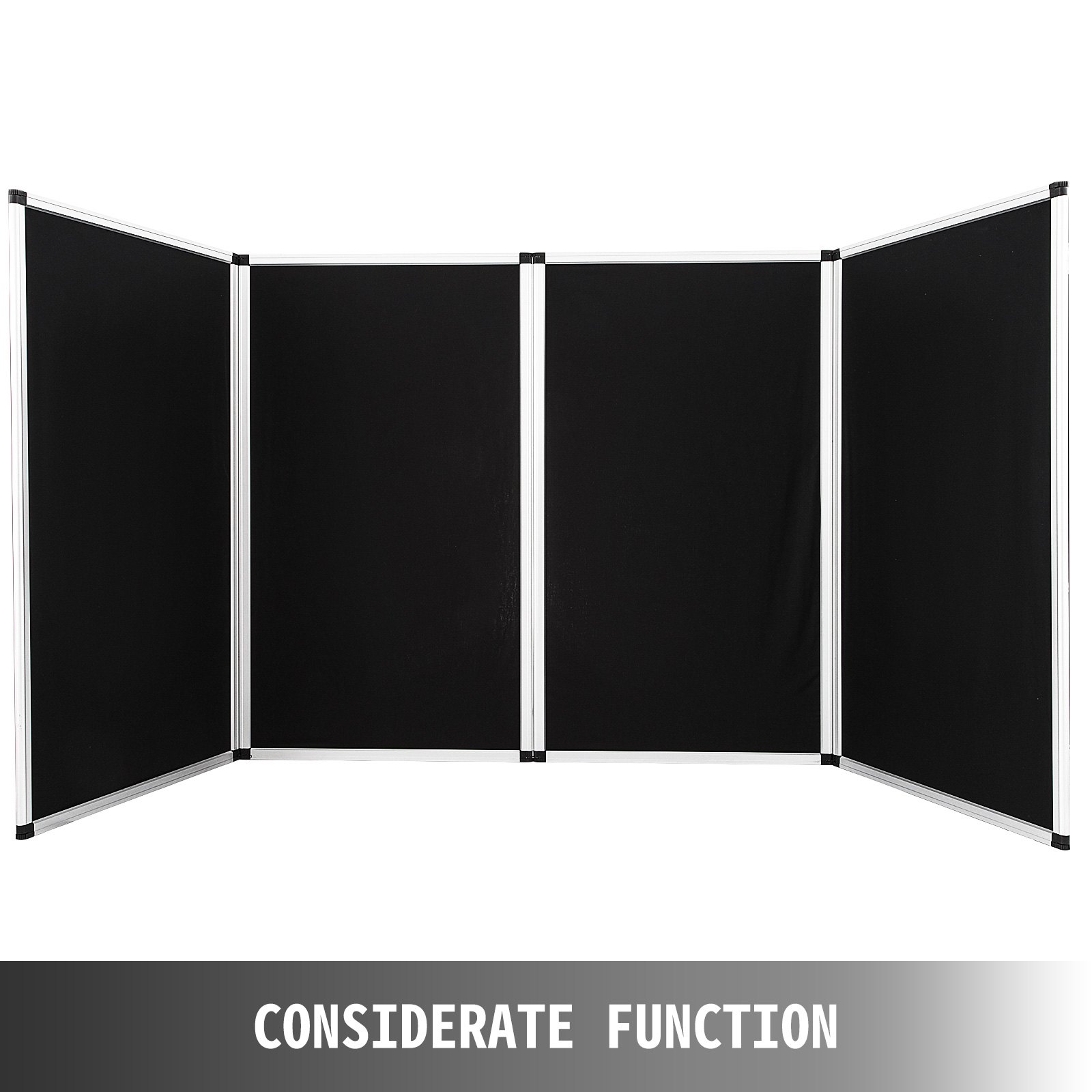 Biombos De Exposición Negro Configuración Fácil Marco De Aluminio 110 X 47