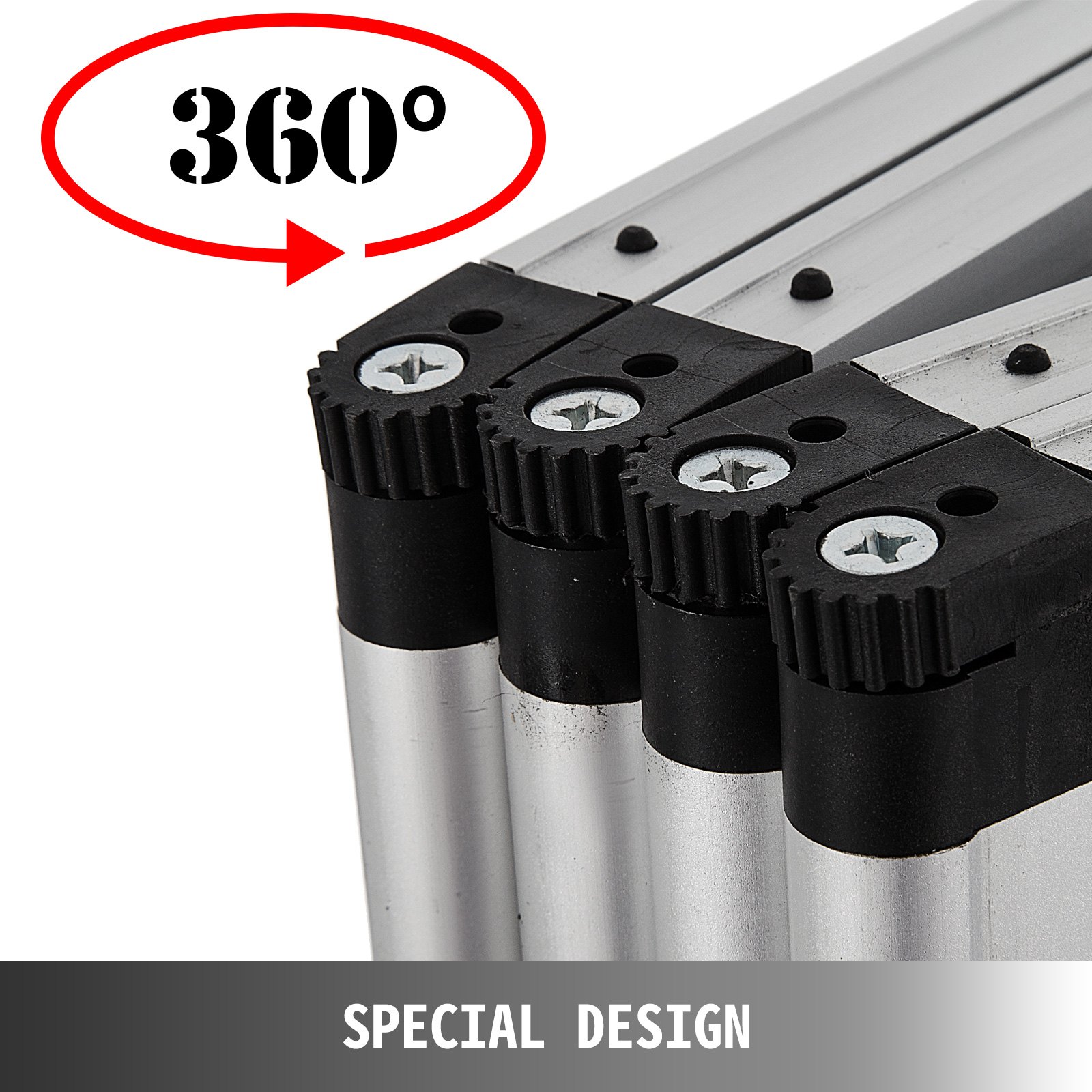 Biombos De Exposición Negro Configuración Fácil Marco De Aluminio 110 X 47