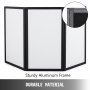 Biombos 135 X 76cm 3 Paneles Folding Stand Sturdy Aluminumm 3 Panel Tablero