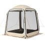 VEVOR Screen House Tent, 1825 x 1825 x 2200 mm, 4-6 Person Pop Up SUV Tailgate Tent, Portable Screened in Canopy with Carry Bag, Netting Sides, for Car Camping, Garden, Outdoor Activities, Beige