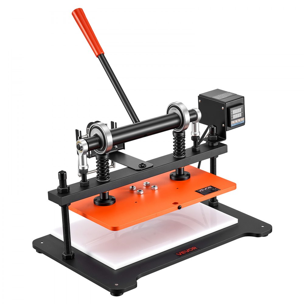 VEVOR Troqueladora Manual de Cuero 360 x 260 mm Máquina de Corte de Acero, para Estampado en Caliente, en Relieve y Cortado, Kit Completo de Accesorios de Sellos y Papeles de Estampación, Manualidades