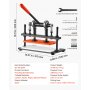 VEVOR Troqueladora Manual de Cuero 280 x 140 mm Máquina de Corte para Cuero, Cortadora para Tela, Plástico, Goma, Papel, Capacidad de Presión 1,5 T, Carrera Ajustable de 12 mm, Kit Completo de Montaje