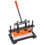 VEVOR Leather Cutting Machine 280 x 140 mm Embossing Plate Die Cutter, Hand Press Leather Embossing & Die Cutting, 1.5 T Pressure, 12 mm Stroke, Dual Guide Shafts, for Fabric, Paper, Silicone