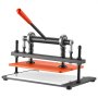 VEVOR Leather Cutting Machine 360 x 260 mm Embossing Plate Die Cutter, Hand Press Leather Embossing & Die Cutting, 1.5 T Pressure, 12 mm Stroke, Dual Guide Shafts, for Fabric, Paper, Silicone