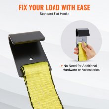 VEVOR Paquete de 10 correas de amarre con trinquete 10000 lbs 2" x 30' resistente para carga