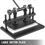 VEVOR Máquina de Corte de Cuero 360 x 220 mm Troqueladora Manual Máquina de Estampado de Cuero Máquina de Corte Artesanal de Cuero Presión de 1.5 T Hecho de Acero Trefilado en Frío