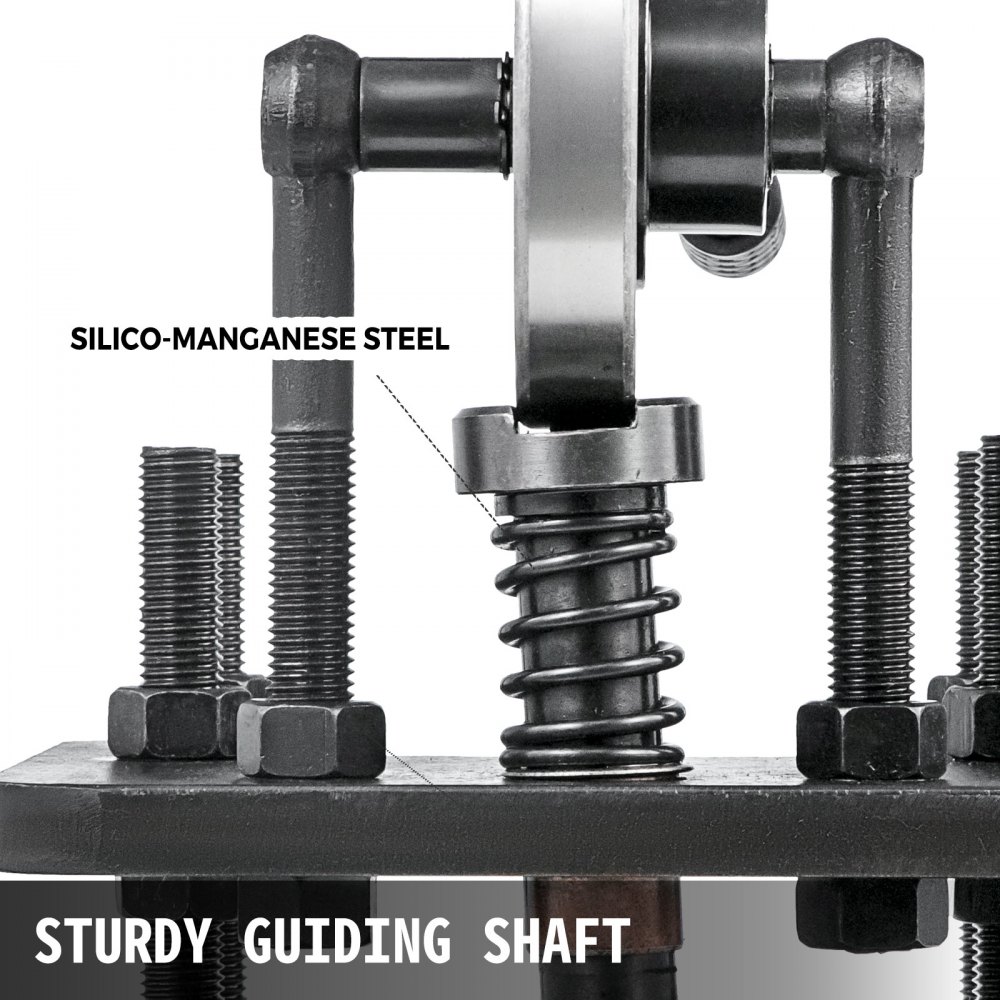 VEVOR Máquina de Corte de Cuero 180 x 120 mm Troqueladora Manual Máquina de Estampado de Cuero Hecho de Acero Trefilado en Frío # 45 Presión de 1 T Máquina de Corte Artesana para Cueros