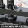 VEVOR Máquina de Corte de Cuero 180 x 120 mm Troqueladora Manual Máquina de Estampado de Cuero Hecho de Acero Trefilado en Frío # 45 Presión de 1 T Máquina de Corte Artesana para Cueros