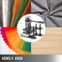 VEVOR Máquina de Corte de Cuero 180 x 120 mm Troqueladora Manual Máquina de Estampado de Cuero Hecho de Acero Trefilado en Frío # 45 Presión de 1 T Máquina de Corte Artesana para Cueros