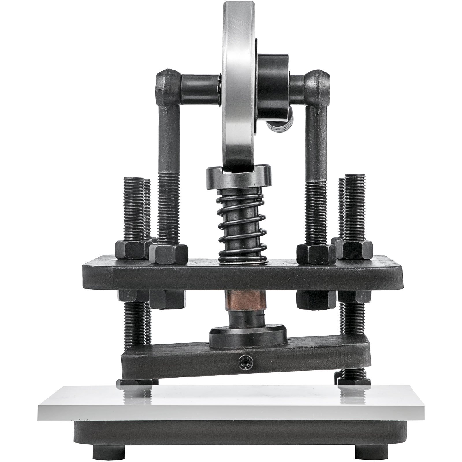 VEVOR Leather Embossing Machine 18x12cm Manual Leather Embossing Machine Cold Drawing Steel Leather Cutting Machine Leather Cutting Machine for Leather Fabric Paper Foil