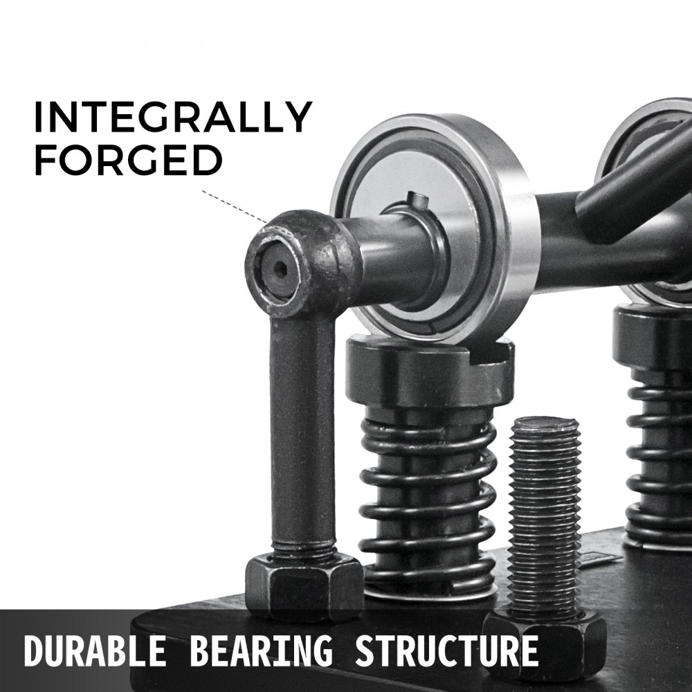 VEVOR Máquina de corte de cuero 280x140mm Troqueladora manual de presión 1,5 T Máquina de corte de cuero Máquina de corte artesanal de cuero