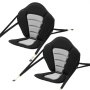 VEVOR Asiento Acolchado para Kayaks 2 Piezas, Asiento de Canoa con Respaldo Grosor de 12 mm, Cojín de Kayak con Bolsa de Almacenamiento y Correas Ajustables para Bote de Pesca, Tabla de Paddle