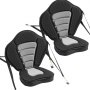 VEVOR Asiento Acolchado para Kayaks 2 Piezas, Asiento de Canoa con Respaldo Grosor de 65 mm, Cojín de Kayak con Bolsa de Almacenamiento y Correas Ajustables para Bote de Pesca, Tabla de Paddle