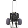 VEVOR Carro Plegable Playa TPU 14" x 14,7" Carro Plegable para Exteriores Carro de Transporte con Barra Telescópica 68 x 35,5 x 125 cm Carro Portasillas Playa Plegable 9 kg Carro Plegable Playa
