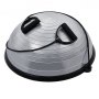 VEVOR Entrenador de Pelota de Medio Ejercicio, Entrenador de Pelota de Equilibrio de 620 x 215 mm de Capacidad de 300 kg con Bandas de Resistencia y Bomba de Pie, para Gimnasio en Casa de Cuerpo, Gris