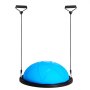 VEVOR Entrenador de Pelota de Ejercicio Medio, Entrenador de Pelota de Equilibrio de 580 x 200 mm de Capacidad de 300 kg con Bandas de Resistencia y Bomba, para Gimnasio en Casa de Cuerpo, Azul