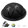 VEVOR Media Pelota de Ejercicio Entrenador Yoga Equilibrio 580 x 200 mm Negro