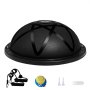 Pelota de entrenamiento de equilibrio VEVOR negra con bandas de resistencia, bomba de pie, tapones de aire y boquilla de bomba manual.