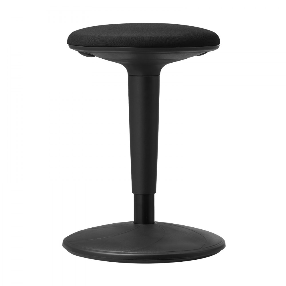 VEVOR Silla Giratoria de Altura Ajustable 55-72cm para Niños de 12-18 Años Negro