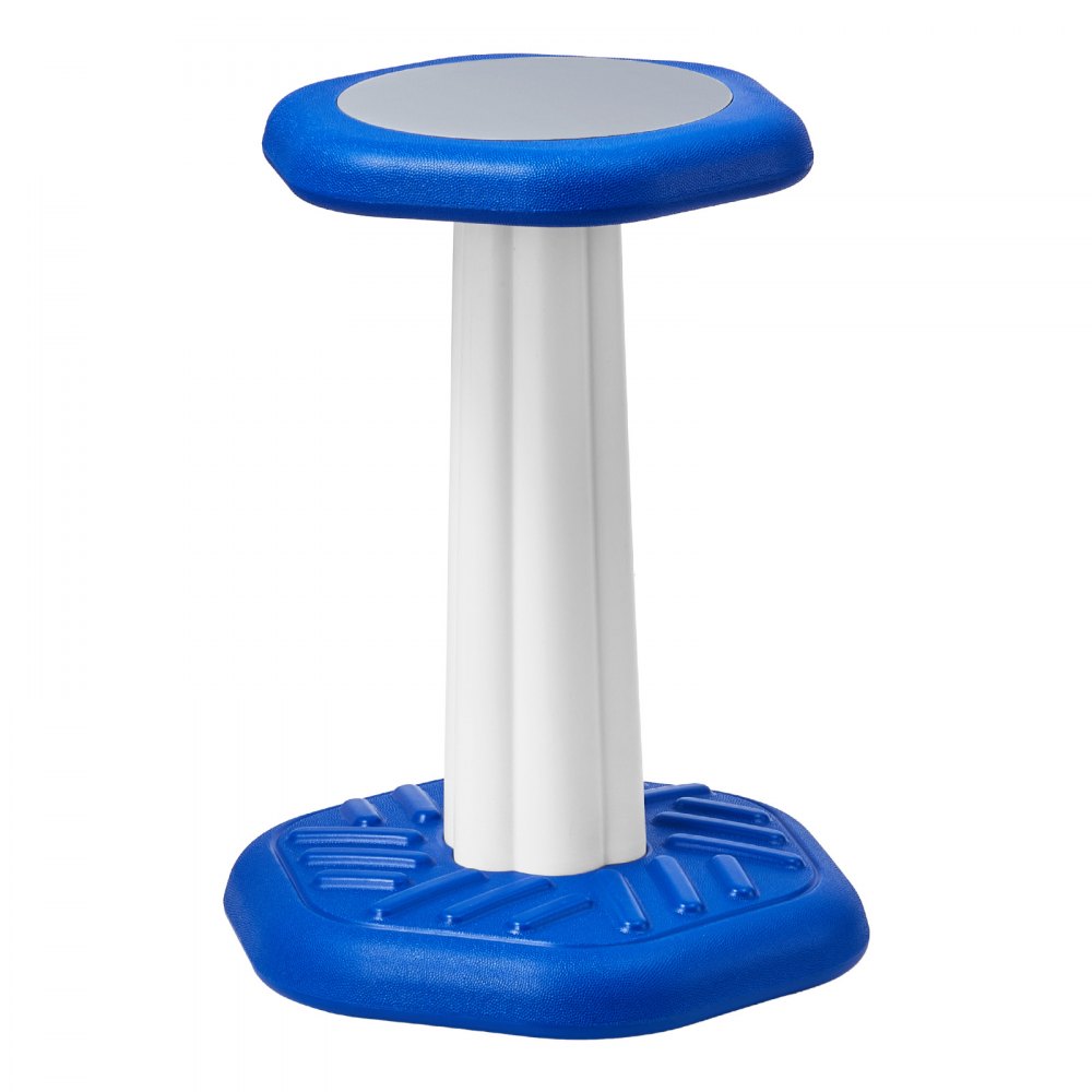 VEVOR Wobble Chair for Children, Rocking Stool with Sponge Cushion, Children's Stool Improves Concentration, Posture and Calms Children, 70 kg Load Capacity, Rocking Stool Made of HDPE, Ideal for Schools and Home, Blue