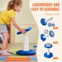 VEVOR Silla de Actividades con Cojín de Esponja para Niños de 3 a 7 Años, Azul