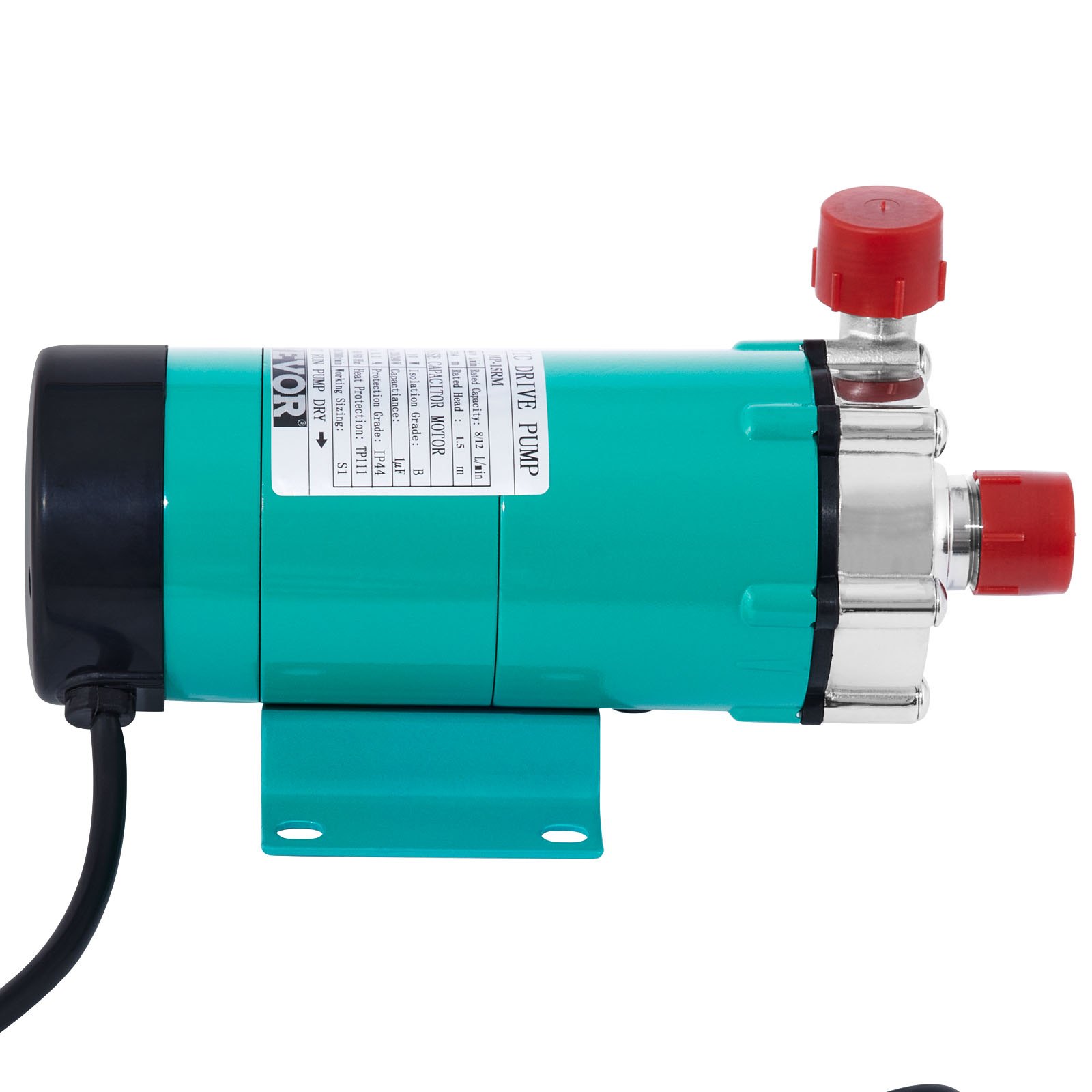 VEVOR MP-15RP Bomba de Cerveza con Bomba de Pozo de Grado Alimenticio 10 W, Cabeza de Acero Inoxidable, Bomba de Cerveza de Elaboración Magnética con Bomba de Cerveza de Alta Temperatura 120 ℃