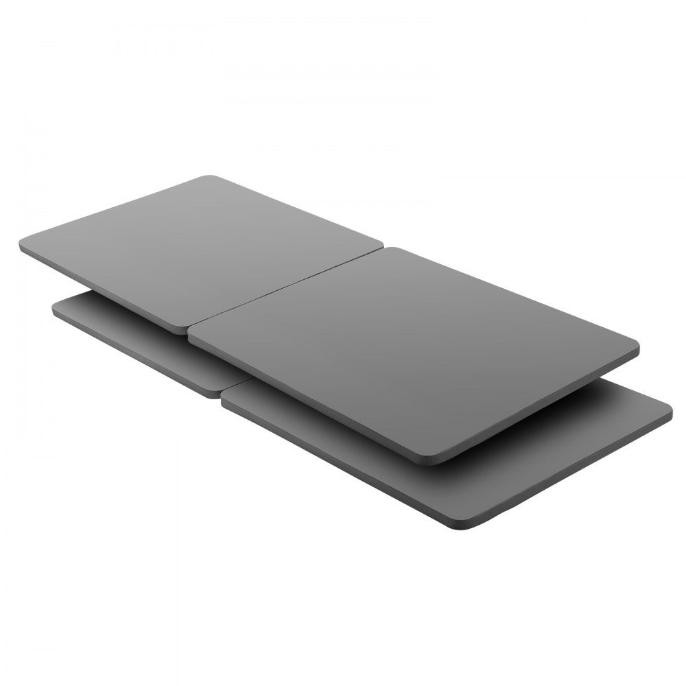 VEVOR Tableros de Cama para Debajo del Colchón, Tamaño King (188 x 200 cm), Tablero de Bunkie, Paquete de 4 Piezas, Marco de Madera con Tejido Oxford 200D, Transpirable, Soporte para Colchón, Gris