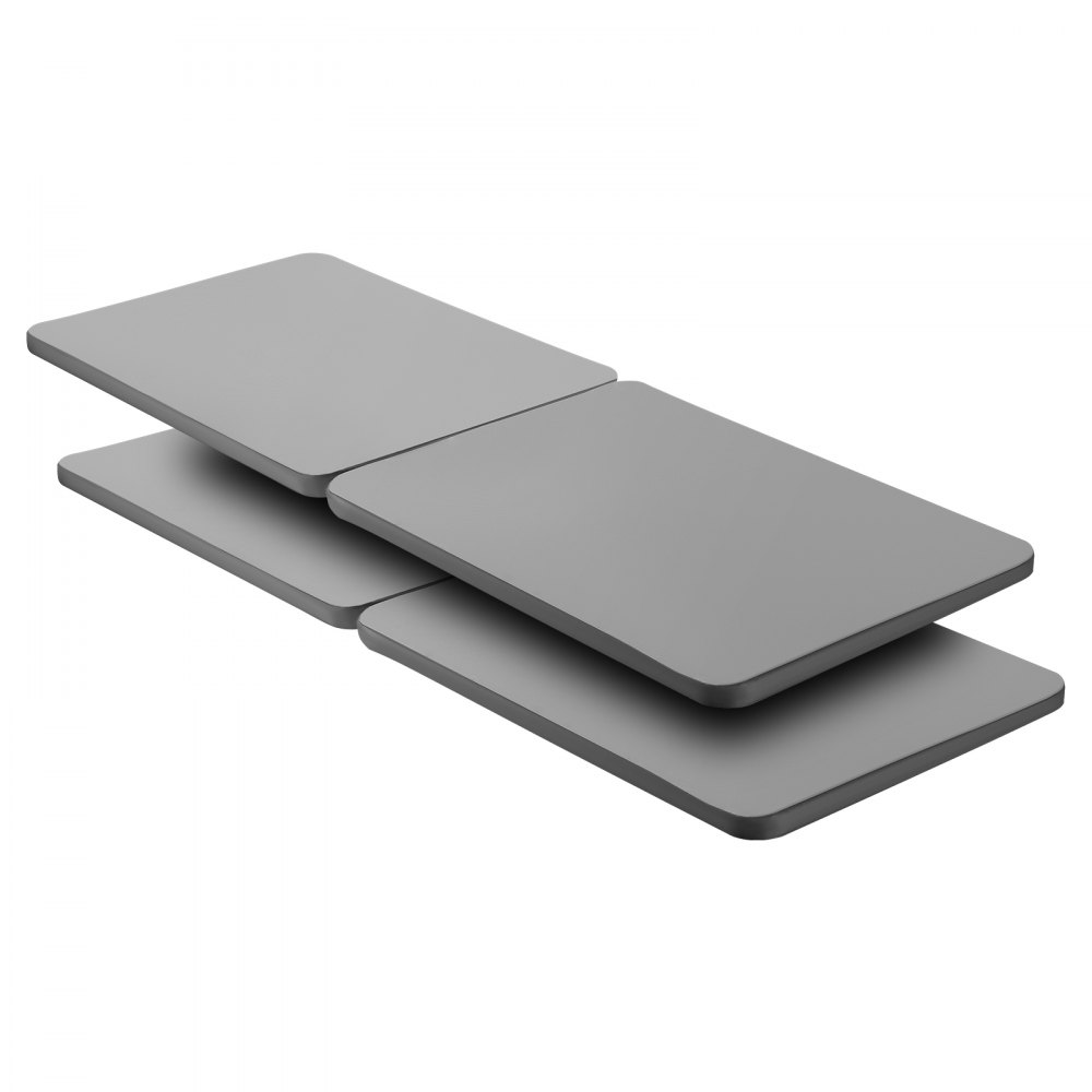 VEVOR Queen Size Bunkie Board, 38 mm Bed Board Slats with 200D Oxford Cloth, Wooden Mattress Support for Queen Size Bed, Easy Assembly Support under Mattress, 4 Piece, Gray