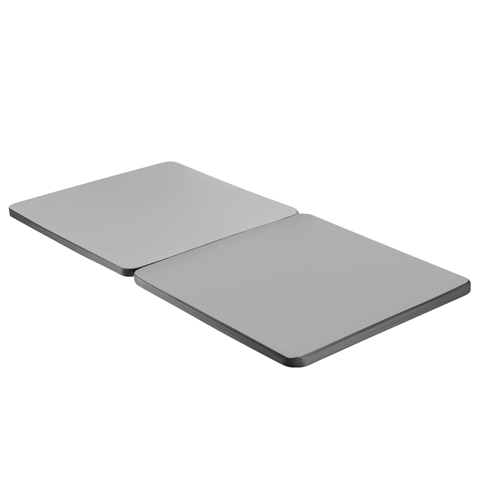 VEVOR Tableros de Cama para Debajo del Colchón, Tamaño Individual, Tablero de Bunkie de 38 mm, Paquete de 2 Piezas, Marco de Madera con Tejido Oxford 200D, Transpirable, Soporte para Colchón, Gris