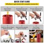 VEVOR Sistema de mini barril de cerveza a presión 4L Rojo Grifo de Cerveza de Acero Inoxidable 135x420mm Sistema de Dispensador de Cerveza de Acero Inoxidable 135x420mm