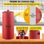 VEVOR Sistema de mini barril de cerveza a presión 4L Rojo Grifo de Cerveza de Acero Inoxidable 135x420mm Sistema de Dispensador de Cerveza de Acero Inoxidable 135x420mm