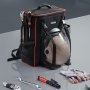 VEVOR Mochila de Soldadura de 33 L con Bolsa Aislante y Funda para Casco, Poliéster 600D, para Herramientas y Casco, para Guardar Equipo de Soldadura, Acampada y Senderismo, 360 x 210 x 475 mm