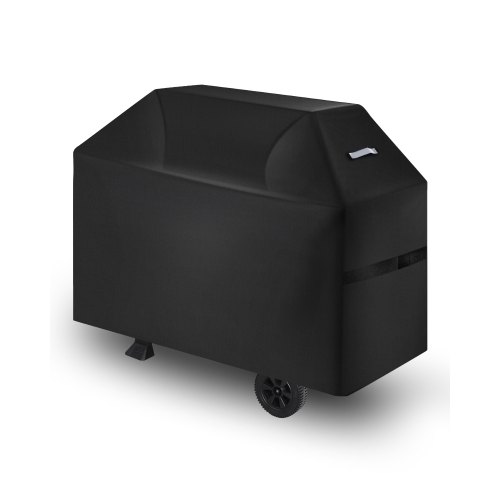 VEVOR Funda para Parrillas de Exterior, Impermeable y Resistente a la Intemperie, Poliéster 600D Duradero, 280 g/m², Fácil de Poner y Quitar, con Protección Solar, 1320 x 655 x 1090 mm, Negro