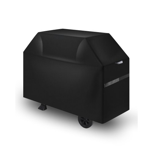 VEVOR Funda para Parrillas de Exterior, Impermeable y Resistente a la Intemperie, Poliéster 600D Duradero, 280 g/m², Fácil de Poner y Quitar, con Protección Solar, 1229 x 696 x 1077 mm, Negro