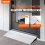 VEVOR Rampa de Umbral Altura de 5,1 cm, Rampa de Aluminio para Bordillos Entrada, Capacidad de Carga de 362,8 kg, Rampa Modular Ajustable de Aluminio para Sillas de Ruedas, Scooters, Sillas Eléctricas
