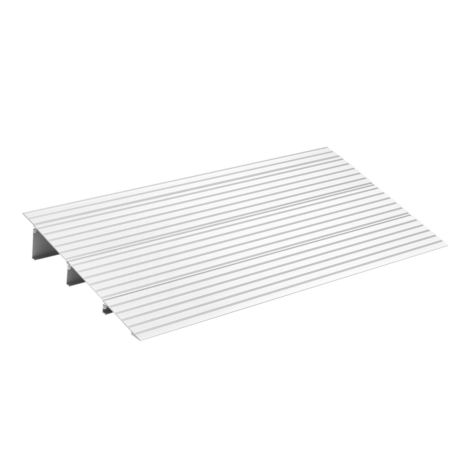 VEVOR Rampa de Umbral Elevación de 7,6 cm, Rampa de Aleación de Aluminio para Bordillos Entrada, Capacidad de Carga de 363 kg, para Sillas de Ruedas, Scooters, Sillas Eléctricas, Escaleras de Casa