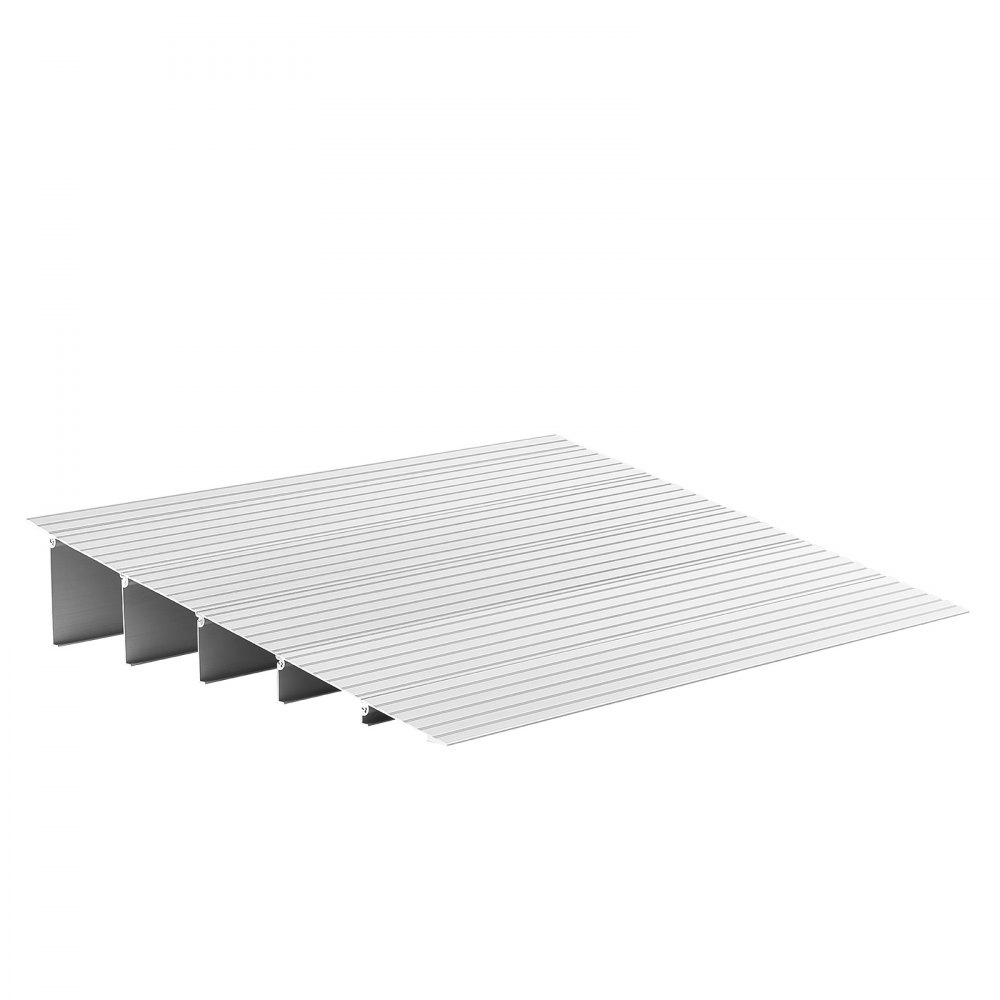 VEVOR Rampa de Umbral 677x865x138 mm, Rampa de Aleación de Aluminio para Bordillos Entrada, Capacidad de Carga de 362,9 kg, para Sillas de Ruedas, Scooters, Sillas Eléctricas, Escaleras de Casa