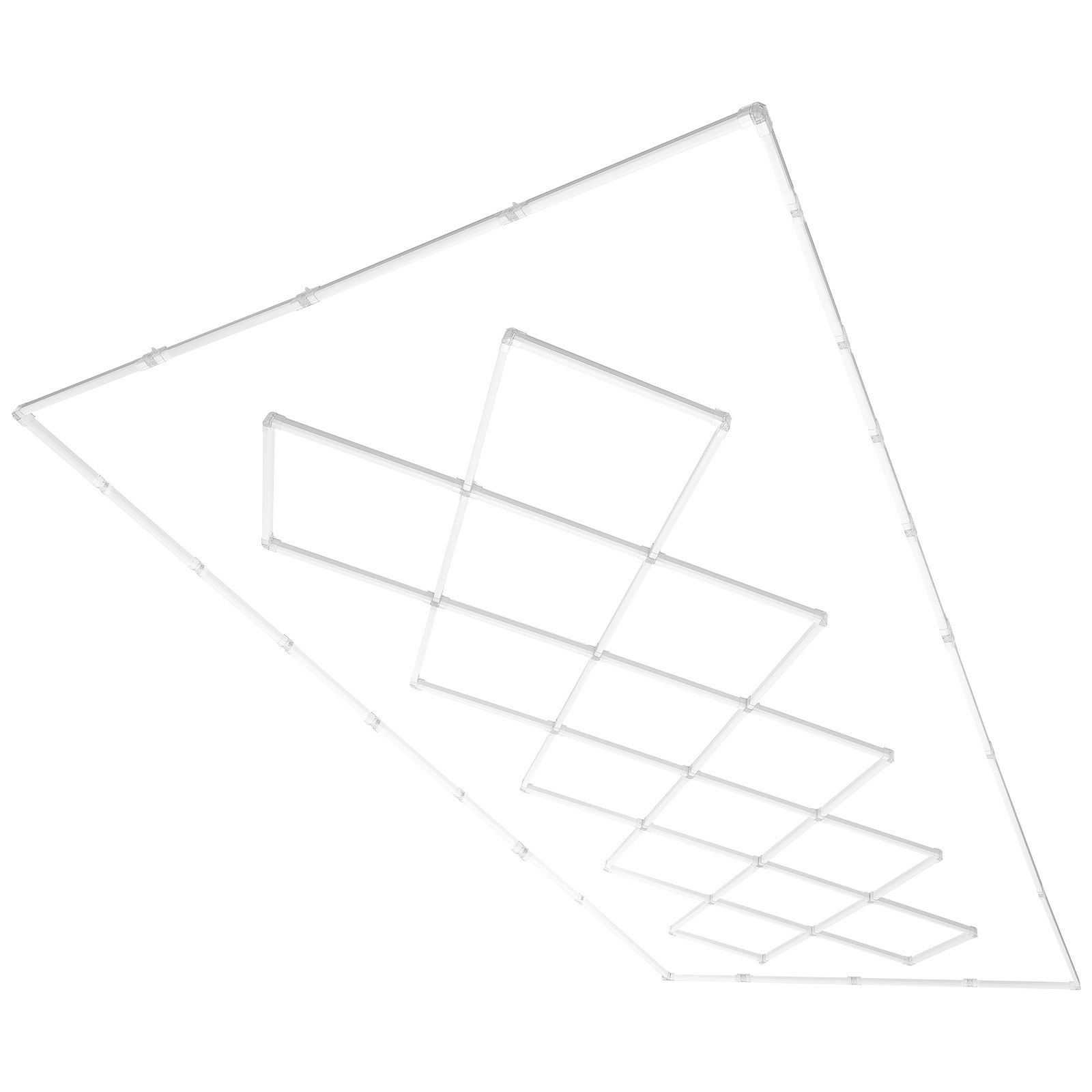 VEVOR Luces LED para Garaje 14 Cuadradas Luz de Techo de Taller Blanca Fría 88000 lm 6500 K Iluminación de Garaje de Bricolaje Súper Brillante para Sótano, Almacén, Salón de Belleza, Garaje