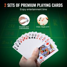 VEVOR Juego de Fichas de Póquer de Plástico de 200 Piezas sin Marcar Juego de Póquer con Estuche de Aluminio, Cartas, Botones y Dados, Juego Completo para 6-7 Jugadores para Texas, Juegos de Azar