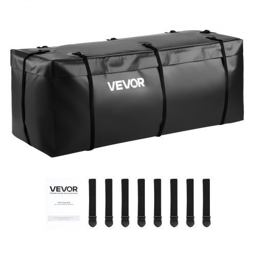 VEVOR Bolsa de Carga para Enganche, Impermeable, PVC 840D, Resistente, para Almacenamiento en Caja de Camioneta con Correas Reforzadas, para Enganche Coche, SUV, Furgoneta, 1185 x 510 x 500 mm