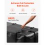 VEVOR Bolsa de Carga para Enganche, Impermeable, PVC 840D, Resistente, para Almacenamiento en Caja de Camioneta con 8 Correas Reforzadas, Apta para Cestas de Enganche de Coche y Furgoneta, Negro