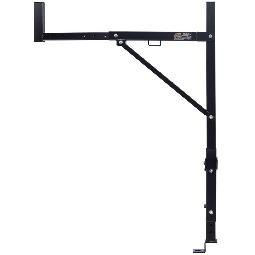 VEVOR Portaequipajes para Coche de Acero Barras Universales Carga de 113 kg Portaequipajes para Camiones Altura Ajustable de 98-110,8 cm Ancho de 490-870 mm para Kayak, Tabla de Surf, Madera, Escalera